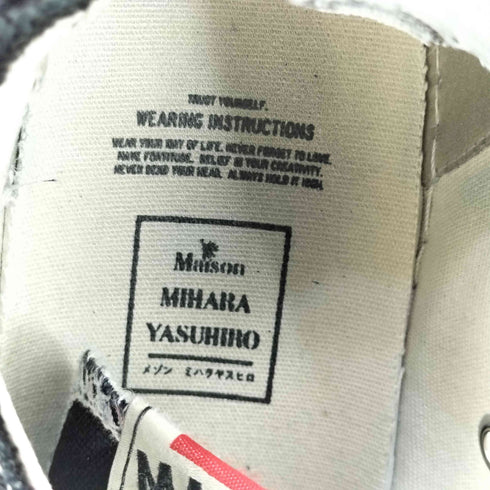 メゾンミハラヤスヒロ Maison MIHARA YASUHIRO PETERSON CANVAS LOW レディース EUR:38 3