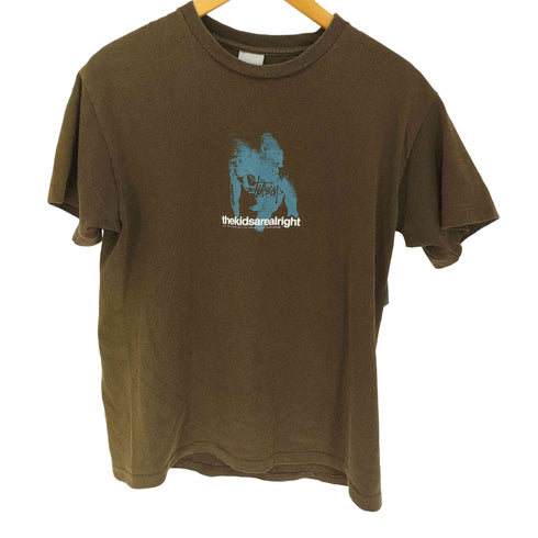 ステューシー Stussy 00S 銀タグ ロゴプリント S/S Tシャツ メンズ import:M