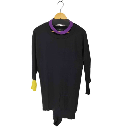 ディーゼル DIESEL カット加工 リブ ニット ワンピース レディース import:XS
