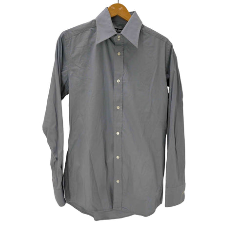 ドルチェアンドガッバーナ DOLCE&GABBANA 00S MADE IN ITALY Dress Shirt イタリア製 L/S バックタック デザイン ワイドカラー ドレス シャツ 襟芯 メンズ 40