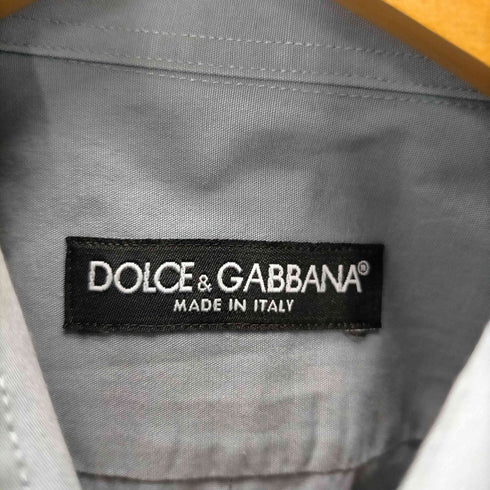 ドルチェアンドガッバーナ DOLCE&GABBANA 00S MADE IN ITALY Dress Shirt イタリア製 L/S バックタック デザイン ワイドカラー ドレス シャツ 襟芯 メンズ 40