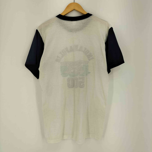 80-90s シングルステッチ ラバープリント INDIANAPOLIS クルーネック半袖Tシャツ メンズ
