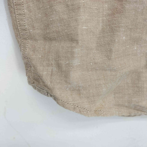 バナナリパブリック BANANA REPUBLIC リネン コットン 半袖 プレーンシャツ メンズ import:L