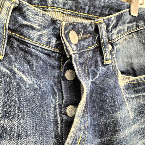 ヒステリックグラマー HYSTERIC GLAMOUR VR加工スタッズデニム 赤耳 メンズ 32