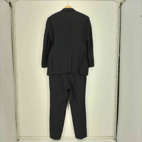 ドーメイル DORMEUIL ストライプ ウール 2B テーラードジャケット 1タック スラックス スーツセットアップ メンズ 94