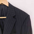 ドーメイル DORMEUIL ストライプ ウール 2B テーラードジャケット 1タック スラックス スーツセットアップ メンズ 94