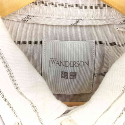 ユニクロジェイダブリューアンダーソン UNIQLO JW ANDERSON オックスフォードオーバーサイズシャツストライプ メンズ L