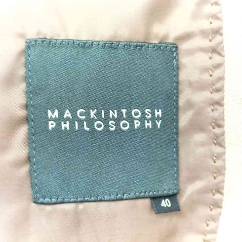 マッキントッシュフィロソフィー MACKINTOSH PHILOSOPHY コットン リネン 2way ワーク テーラードジャケット メンズ 40