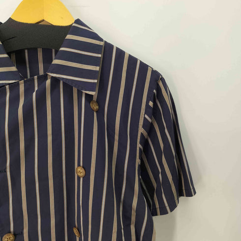 ミルクボーイ MILKBOY 90s 旧タグ 変形 ダブルブレスト ストライプ S/S シャツ メンズ