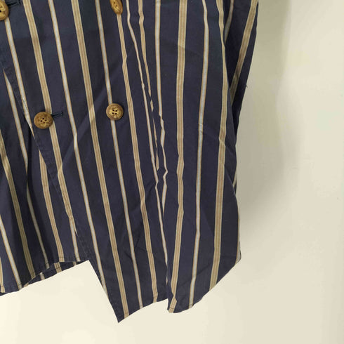 ミルクボーイ MILKBOY 90s 旧タグ 変形 ダブルブレスト ストライプ S/S シャツ メンズ