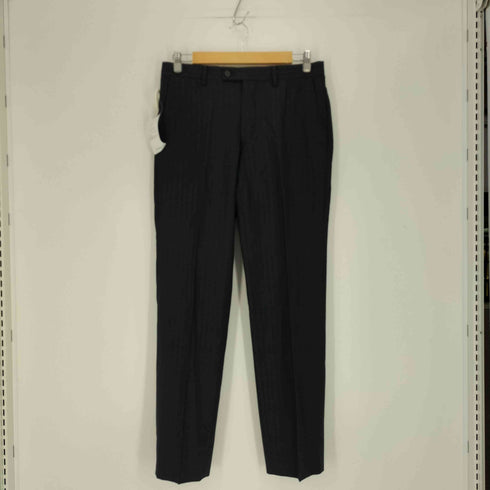 エルメネジルドゼニア Ermenegildo Zegna ストライプ ウール 2B テーラードジャケット ノータック スラックス スーツセットアップ メンズ 46