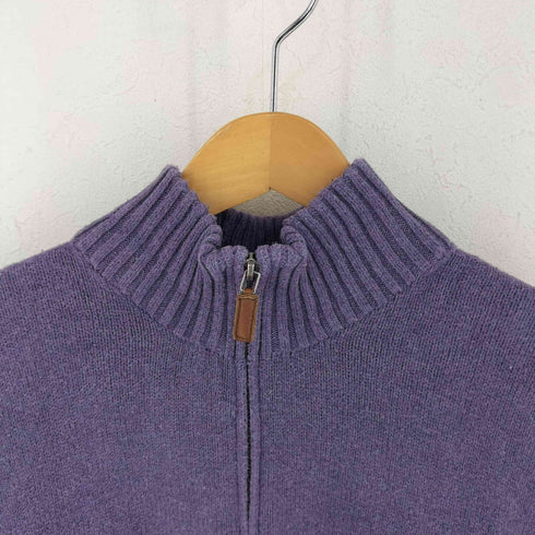 ポロバイラルフローレン Polo by RALPH LAUREN ポニー刺繍入り コットンニット ハーフジップ トップス メンズ import:L