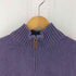 ポロバイラルフローレン Polo by RALPH LAUREN ポニー刺繍入り コットンニット ハーフジップ トップス メンズ import:L