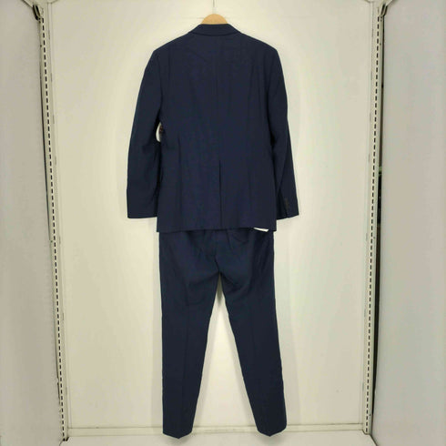 アデイインザライフユナイテッドアローズ A day in the life UNITED ARROWS ストライプ ウールポリ 2B テーラードジャケット ノータック スラックス スーツセットアップ メンズ 46