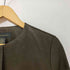 バナナリパブリック BANANA REPUBLIC ノーカラーレザーコート レディース import:S