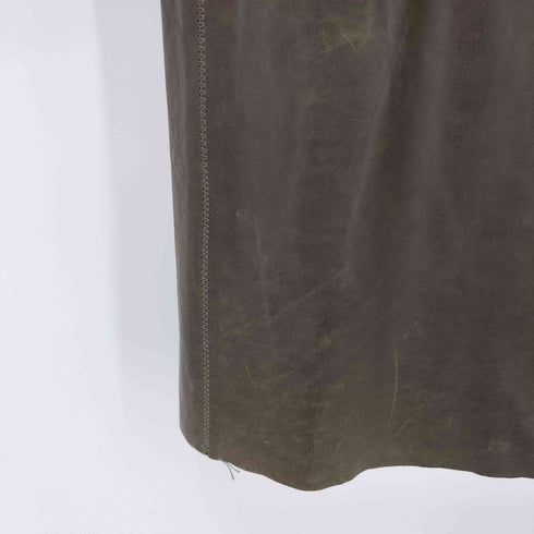 バナナリパブリック BANANA REPUBLIC ノーカラーレザーコート レディース import:S