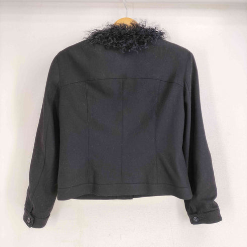 ハナエモリ HANAE MORI チベットラムファーウールジャケット レディース 13A3