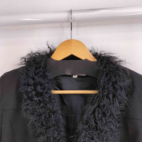 ハナエモリ HANAE MORI チベットラムファーウールジャケット レディース 13A3