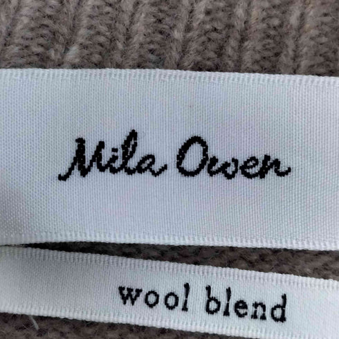 ミラオーウェン Mila Owen 25AW トイプードルクルーネックジャガードニット レディース ONE SIZE
