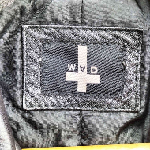 WAD レザー切り替えデザインジャケット メンズ