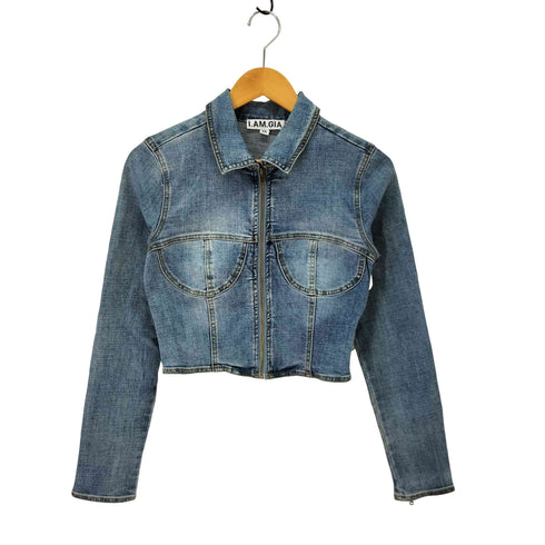 I.AM.GIA ジップアップ トラッカージャケット デニムジャケット Gジャン レディース