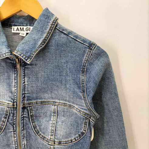 I.AM.GIA ジップアップ トラッカージャケット デニムジャケット Gジャン レディース