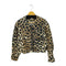 ガニー Ganni BLOUSON レオパード クロップド ジャケット 短丈 レディース