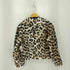 ガニー Ganni BLOUSON レオパード クロップド ジャケット 短丈 レディース
