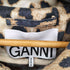 ガニー Ganni BLOUSON レオパード クロップド ジャケット 短丈 レディース