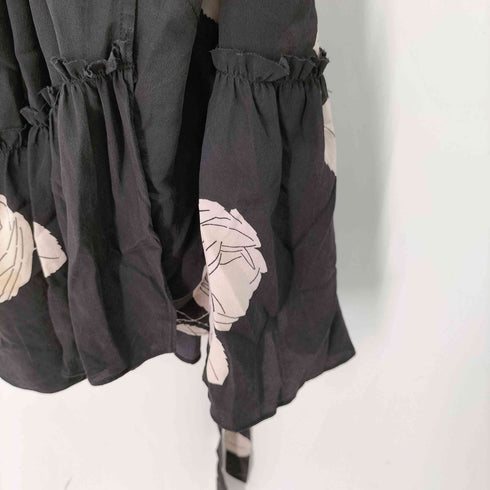 オールセインツ ALLSAINTS 花柄 絹 シルク ワンピース レディース UK:6