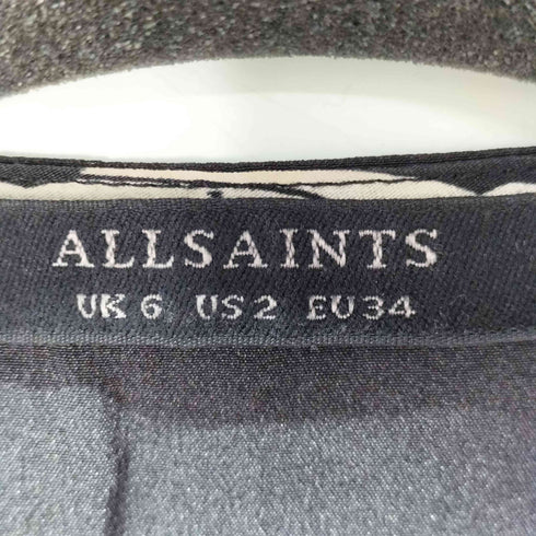 オールセインツ ALLSAINTS 花柄 絹 シルク ワンピース レディース UK:6