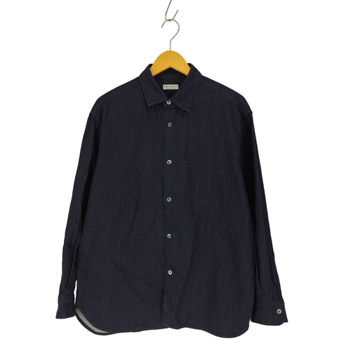 ビューティーアンドユースユナイテッドアローズ BEAUTY & YOUTH UNITED ARROWS 25SS 7.5オンスサテンデニムレギュラーシャツ メンズ JPN:M