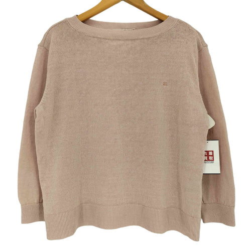 マドモアゼルノンノン mademoiselle NON NON ユーロリネン天竺 ボートネックニット レディース JPN:M
