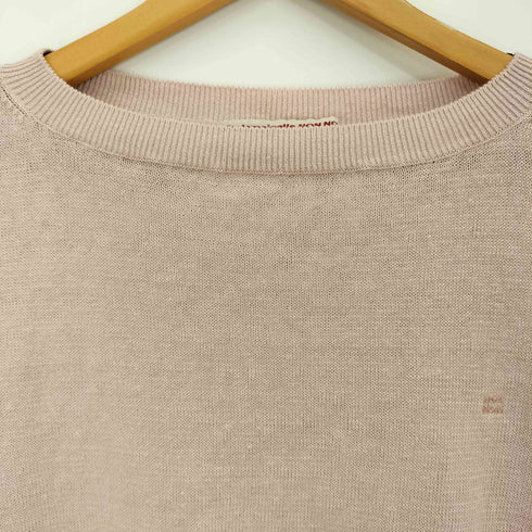 マドモアゼルノンノン mademoiselle NON NON ユーロリネン天竺 ボートネックニット レディース JPN:M