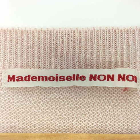 マドモアゼルノンノン mademoiselle NON NON ユーロリネン天竺 ボートネックニット レディース JPN:M