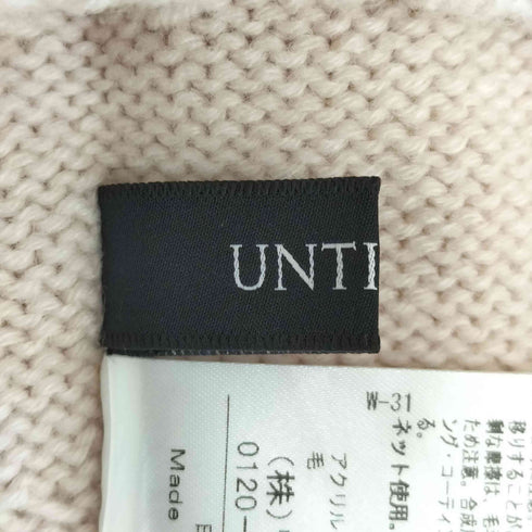 アンタイトル UNTITLED 24ss 【洗える】ミドルゲージ モックネックニット レディース JPN:2