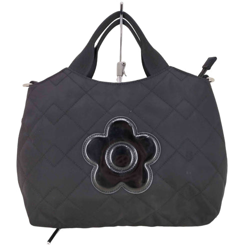 マリークワント MARY QUANT ジオメトリックキルトデイジー 2WAYミニトート レディース