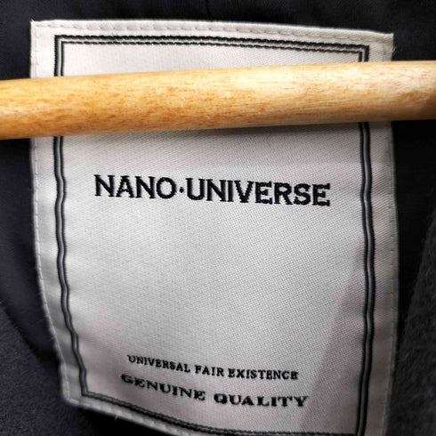 ナノユニバース NANO universe ウール フーデッド ダブルコート レディース JPN:M