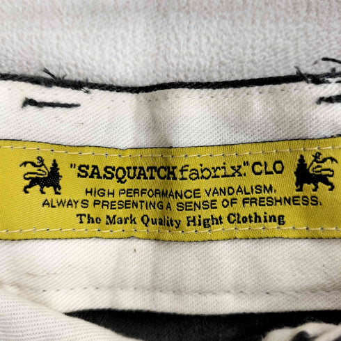 サスクワァッチファブリックス SASQUATCHfabrix. メキシカンスカル ドクロ刺繍ワッペン 七分丈パンツ メンズ JPN:S