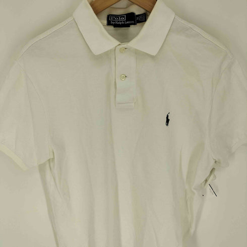ポロバイラルフローレン Polo by RALPH LAUREN CUSTOM FIT ワンポイント ポニー刺繍 S/S ポロシャツ レディース import:M