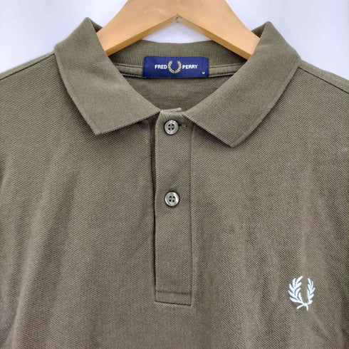 フレッドペリー FRED PERRY The Fred Perry Shirt ロゴ刺繍 長袖 鹿の子 ポロシャツ メンズ import:M