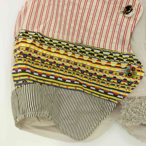 アルベロベロ OLLEBOREBLA オレボレブラ ブタさん エジプト 刺繍 フリンジ パッチワーク ベスト レディース