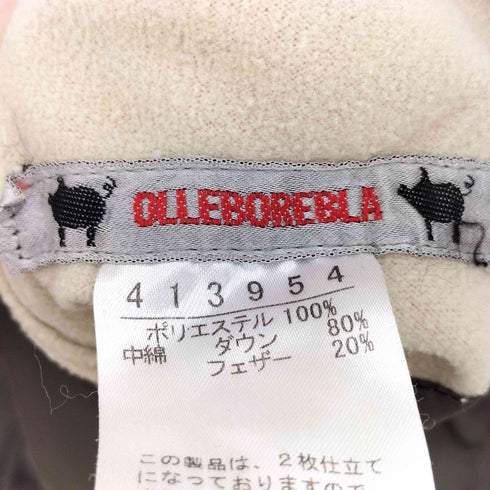 アルベロベロ OLLEBOREBLA オレボレブラ ブタさん お絵描き 落書き 刺繍 リバーシブル 総柄 ショールカラー ダウン ハーフコート レディース