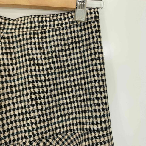 ザラ ZARA コントラスト チェック柄 スカート レディース XS