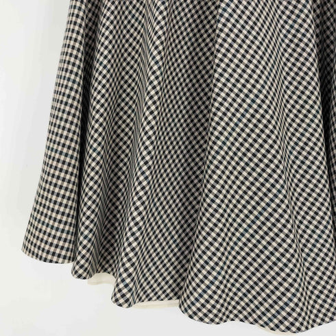 ザラ ZARA コントラスト チェック柄 スカート レディース XS