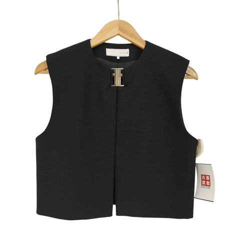 ザラ ZARA メタル留め ショート ベスト レディース import:XS