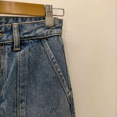 ザラ ZARA ブーツカット フレア ワイド カーゴ デニム パンツ レディース 32