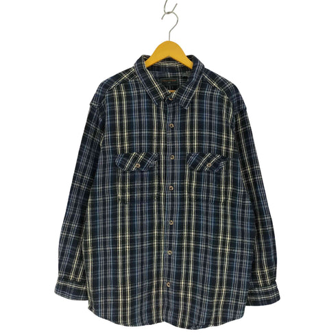 フイールドアンドストリーム FIELD&STREAM インド製 チェック柄 フランネルシャツ メンズ import:XL