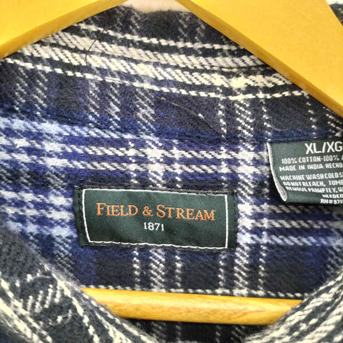 フイールドアンドストリーム FIELD&STREAM インド製 チェック柄 フランネルシャツ メンズ import:XL