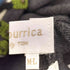Via Faburrica ビジュー アップリケ装飾 切替 Uネック ウール ボーダーニット レディース M L